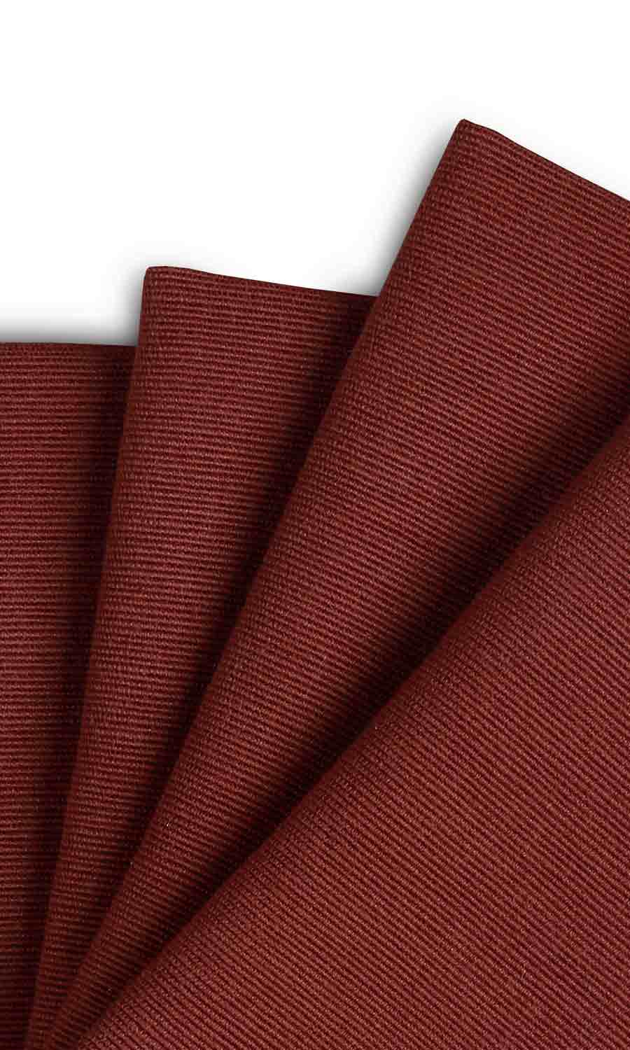 Cotton Window Treatments Fabric Sample (Burnt Orange)