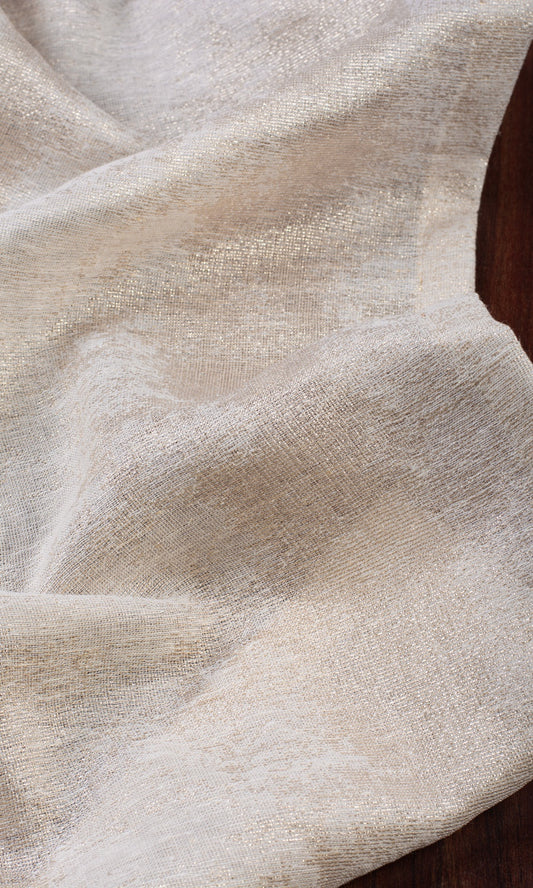 Textured Curtains (Ivory/ Golden)