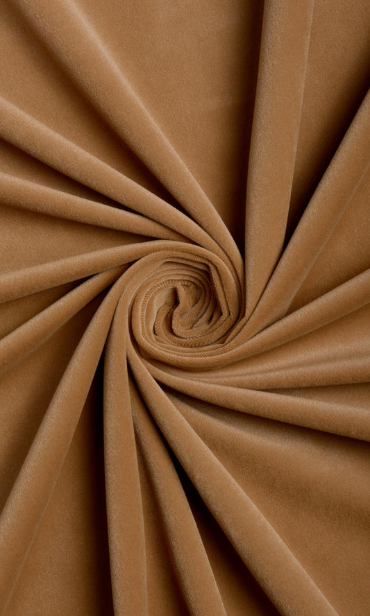 Velvet Drapery (Burnt Orange/ Brown)