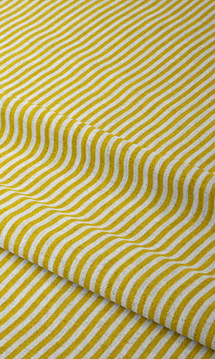 Striped Home Textile Fabric Material By the Metre (Yellow)