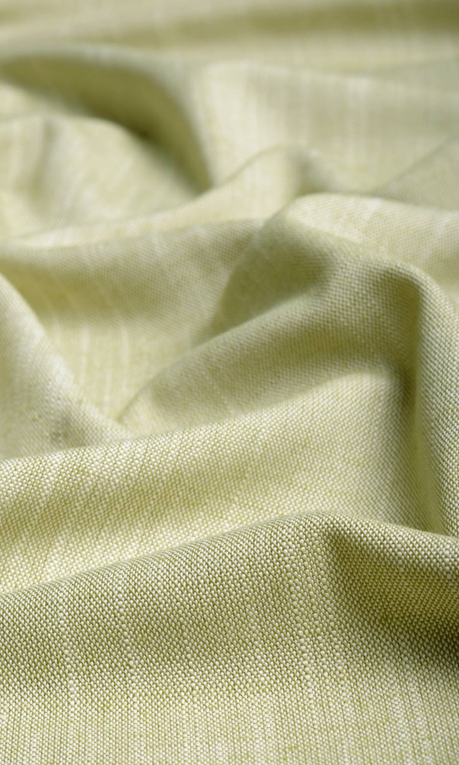 Plain Linen Texture Window Treatments Fabric By the Metre (Pale Green)