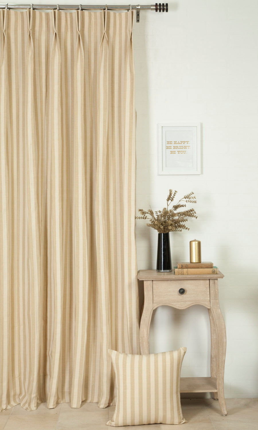 Cotton Home Décor Fabric Sample (Cream/ Beige)