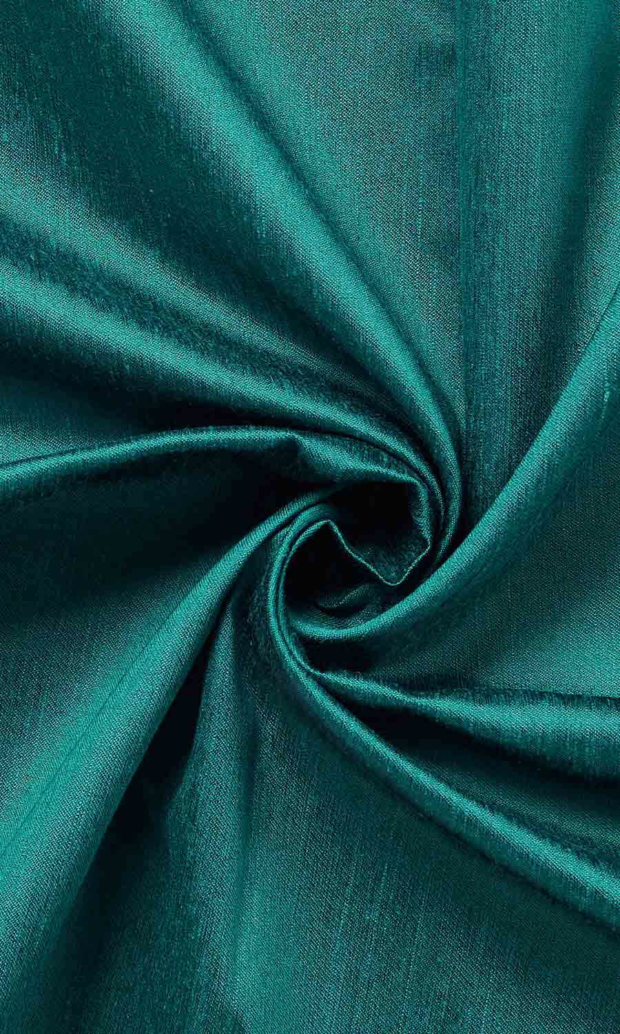 Faux Silk Home Décor Fabric By the Metre (Turquoise Blue)