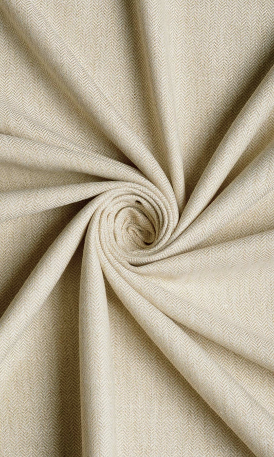 Herringbone Textured Drapery (Beige)