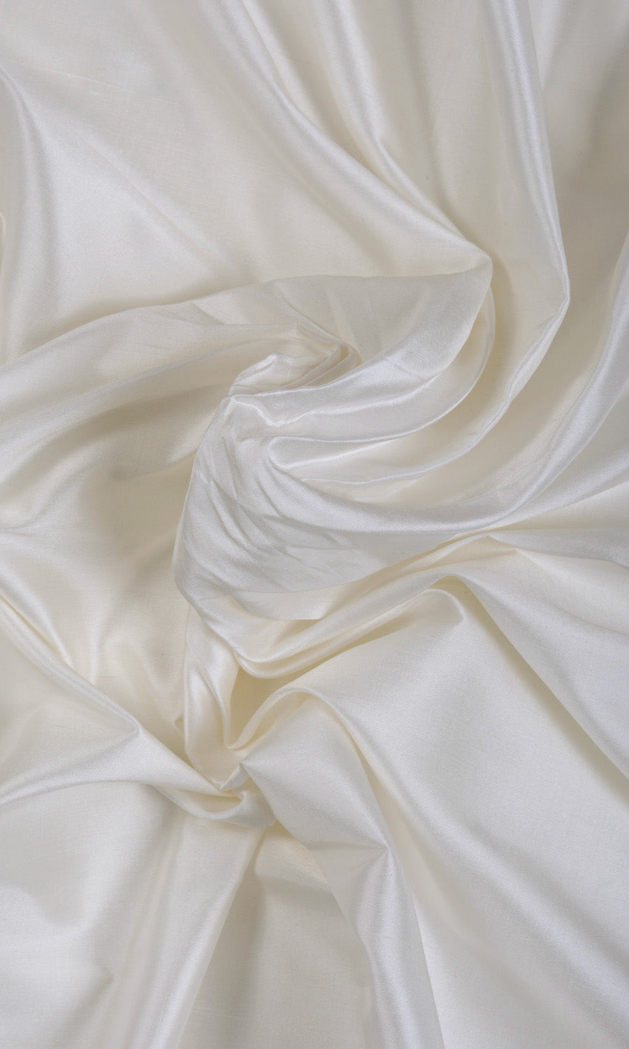 Shantung Silk Home Textile Fabric Material Sample (White/ Ivory)