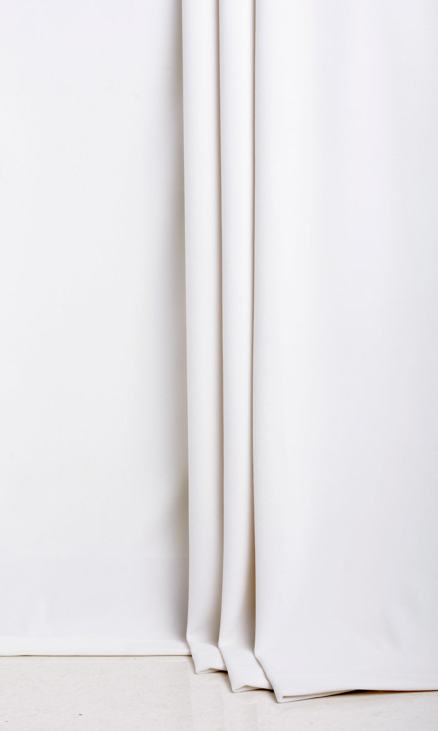 Velvet Fabric Material By the Metre (White)
