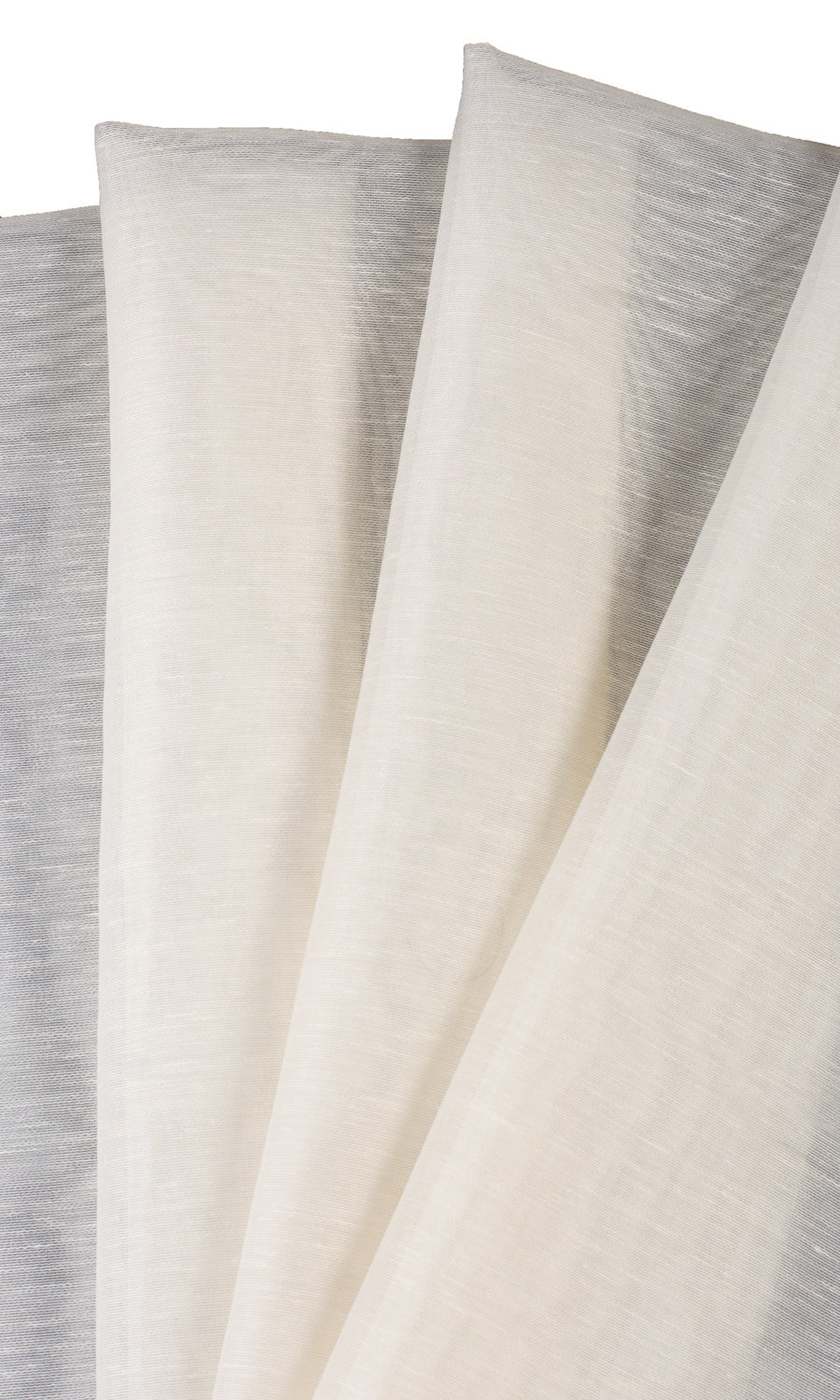 Sheer Fabric Material By the Metre (Powder White)