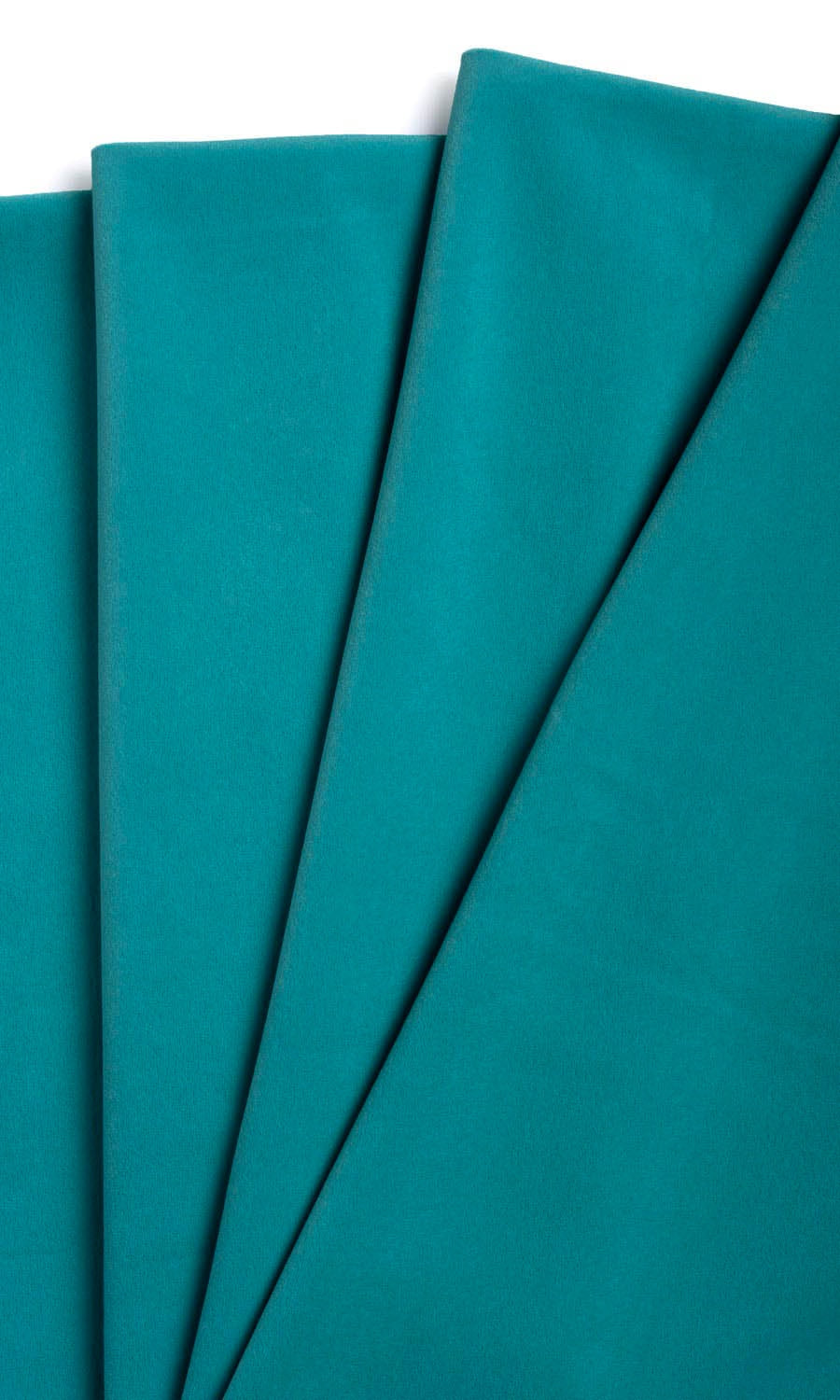 Velvet Home Textile Fabric Material By the Metre (Cerulean Blue)