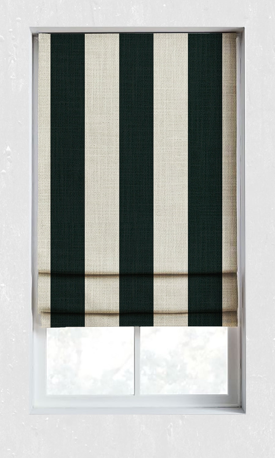 Geometrical Patterned Window Treatments Fabric Sample (Black/ Ivory)