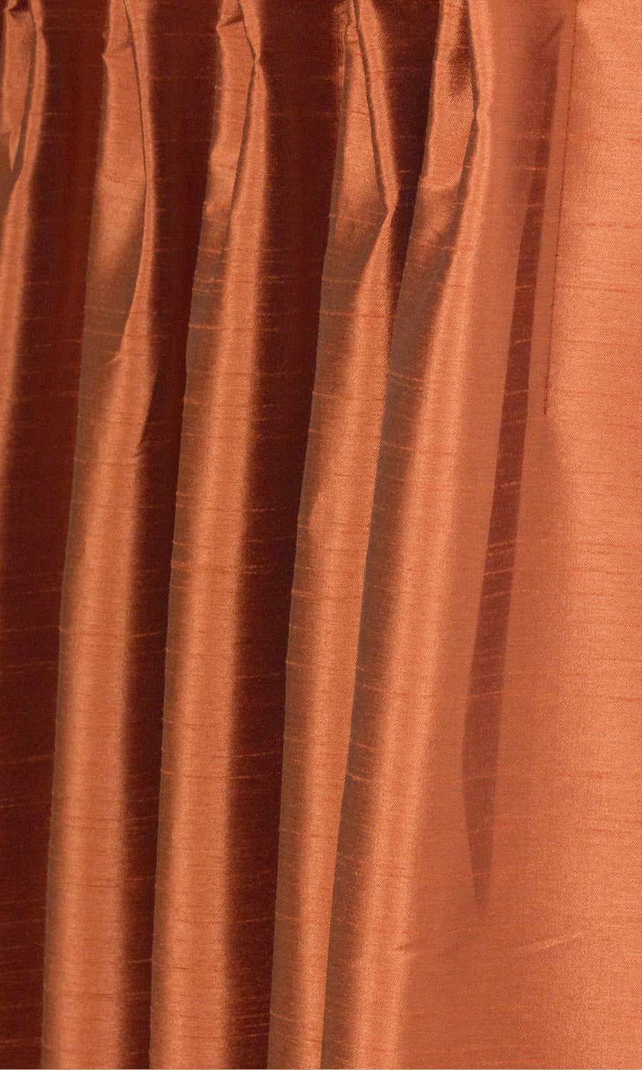 Faux Silk Window Treatments Fabric Sample (Red/ Orange)