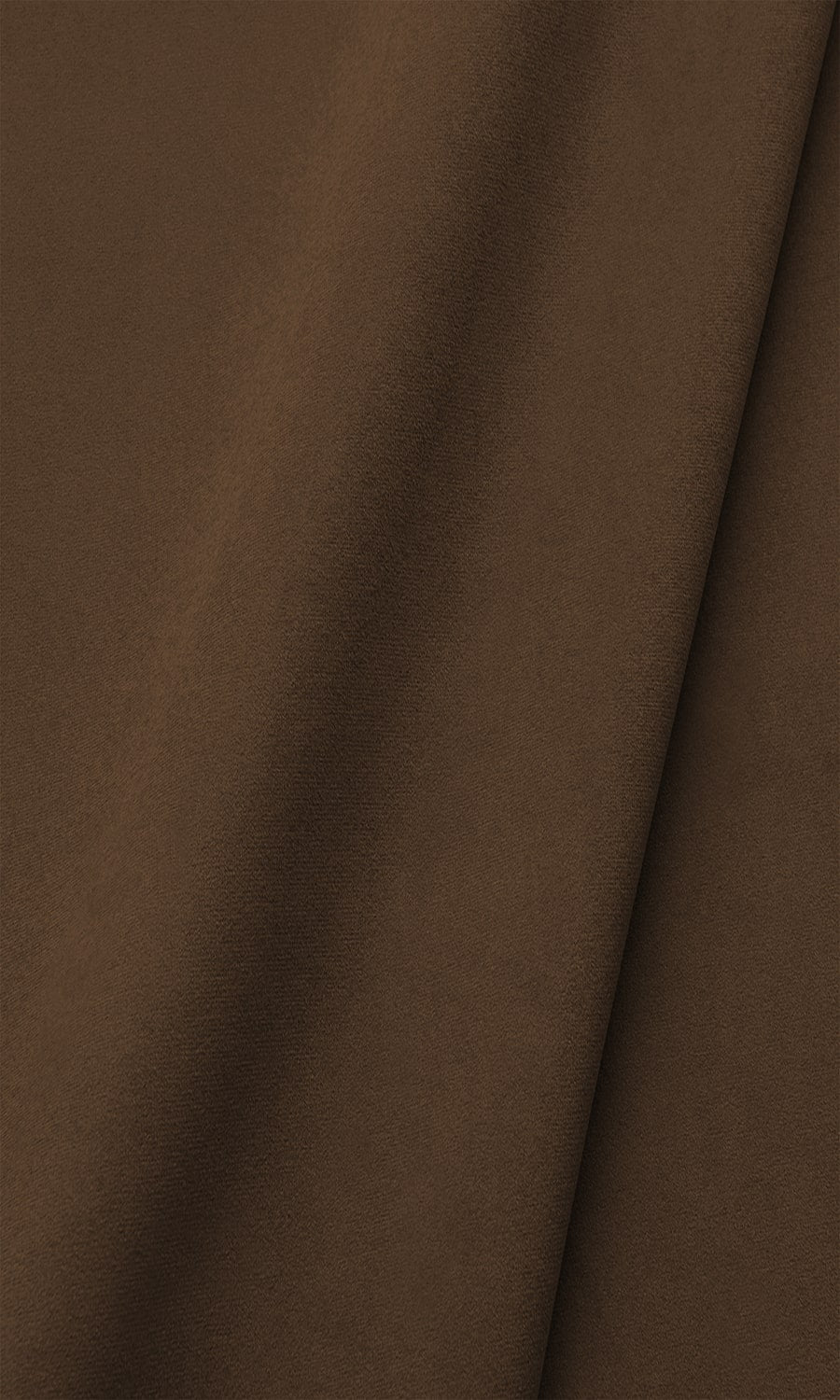 Velvet Window Treatments Fabric By the Metre (Earth Brown)