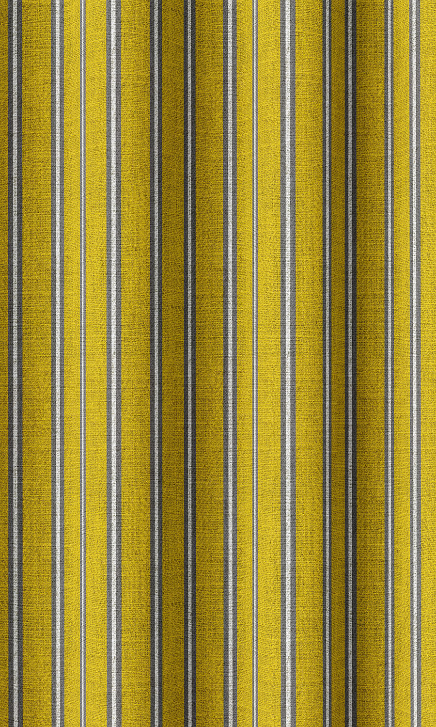Striped Home Décor Fabric By the Metre (Sunflower Yellow)