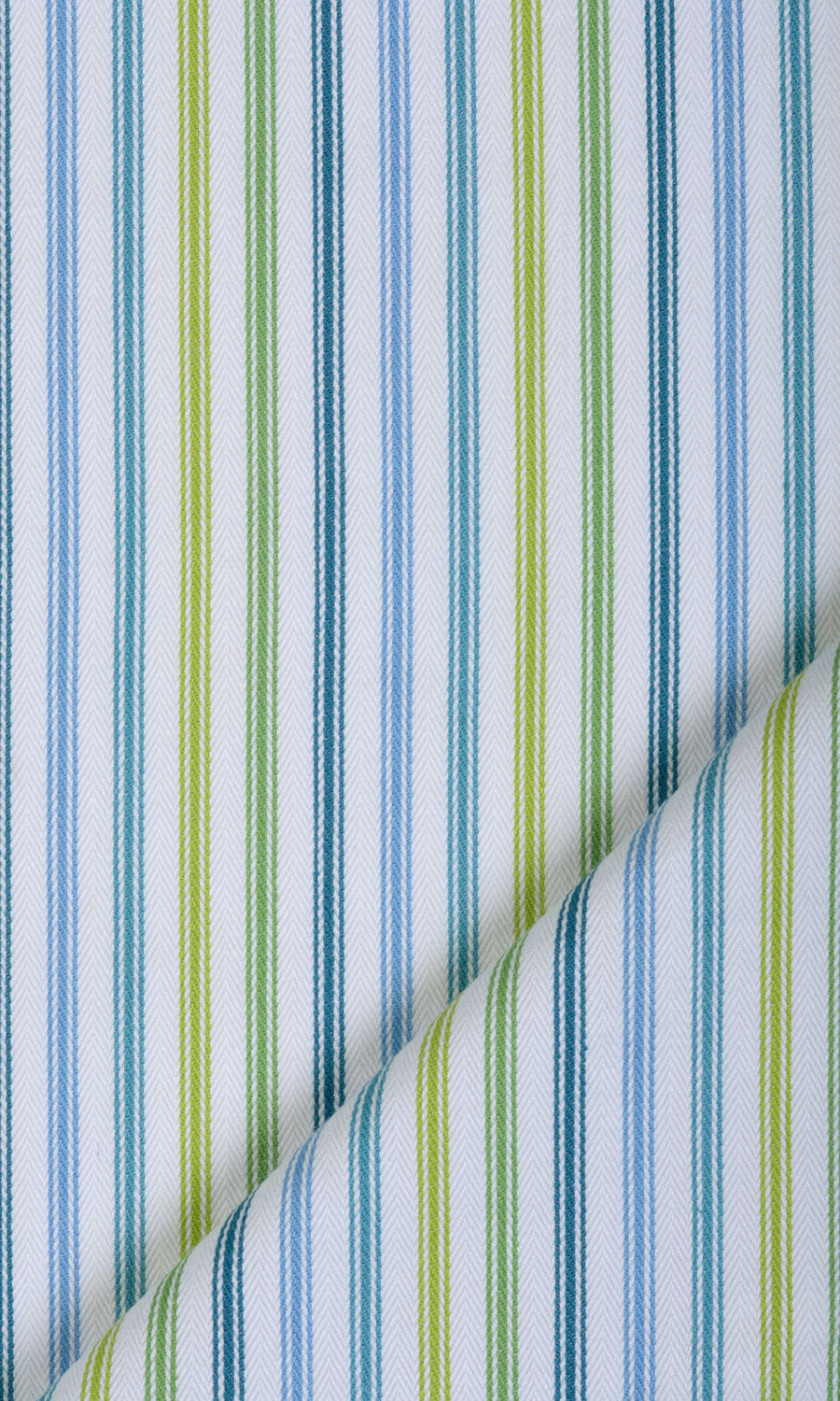 Cotton Window Treatments Fabric By the Metre (Blue/ Green/ Yellow)