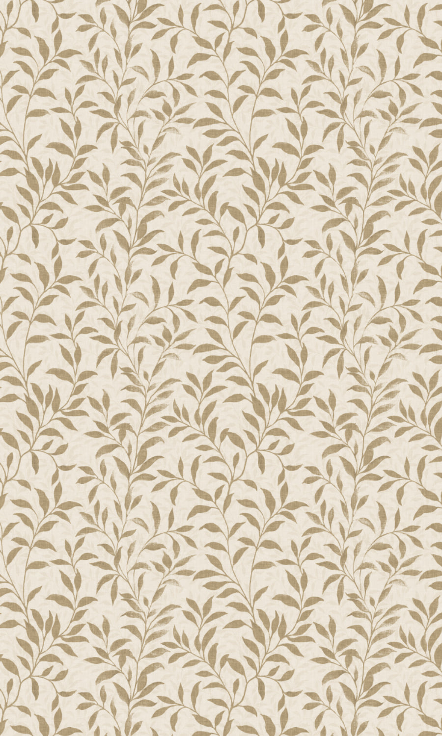 Dimout Floral Home Textile Fabric Material Sample (Eggshell White/ Brown)