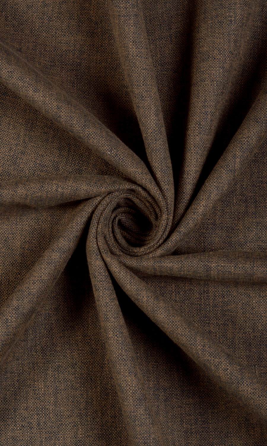 Poly-Linen Home Décor Fabric Sample (Umber Brown/ Cedar Brown)