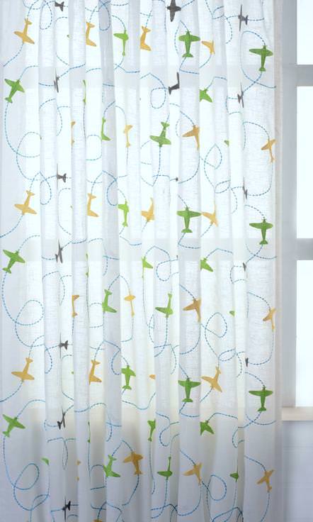 White / Green / Yellow / Blue Semi Sheer Linen Custom Curtains