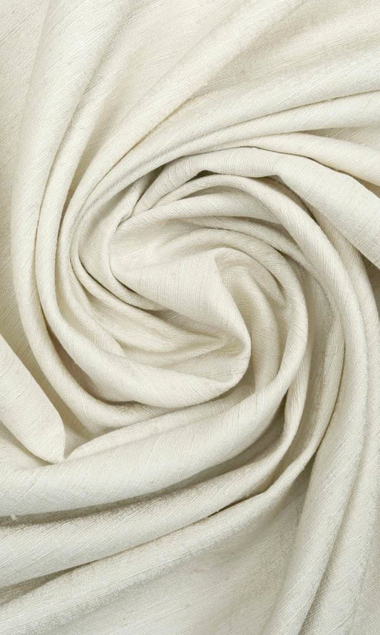 Silk Blend Home Décor Fabric Sample (Ivory/ Cream)