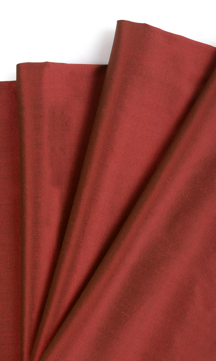Shantung Silk Home Textile Fabric Material By the Metre (Copper Red)