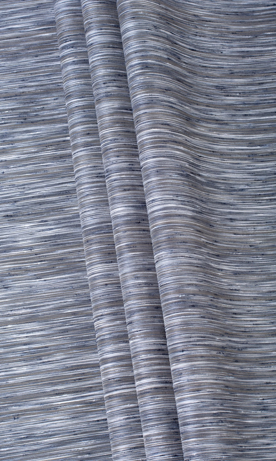 Faux Silk Window Treatments Fabric By the Metre (Grey/ Blue/ Black)