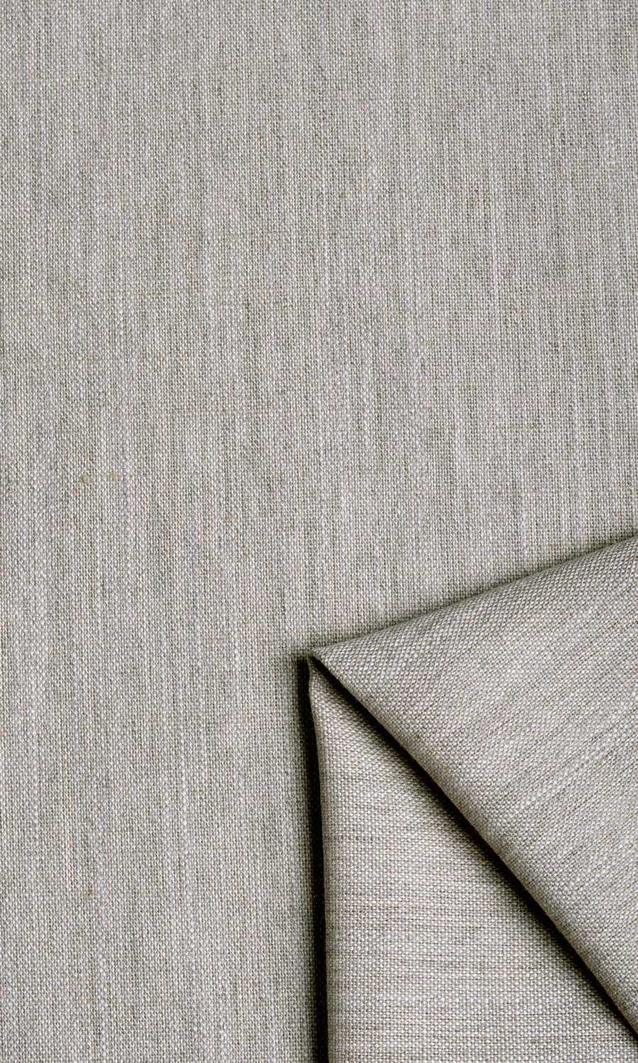 Plain Linen Texture Fabric Material By the Metre (Pale Grey)