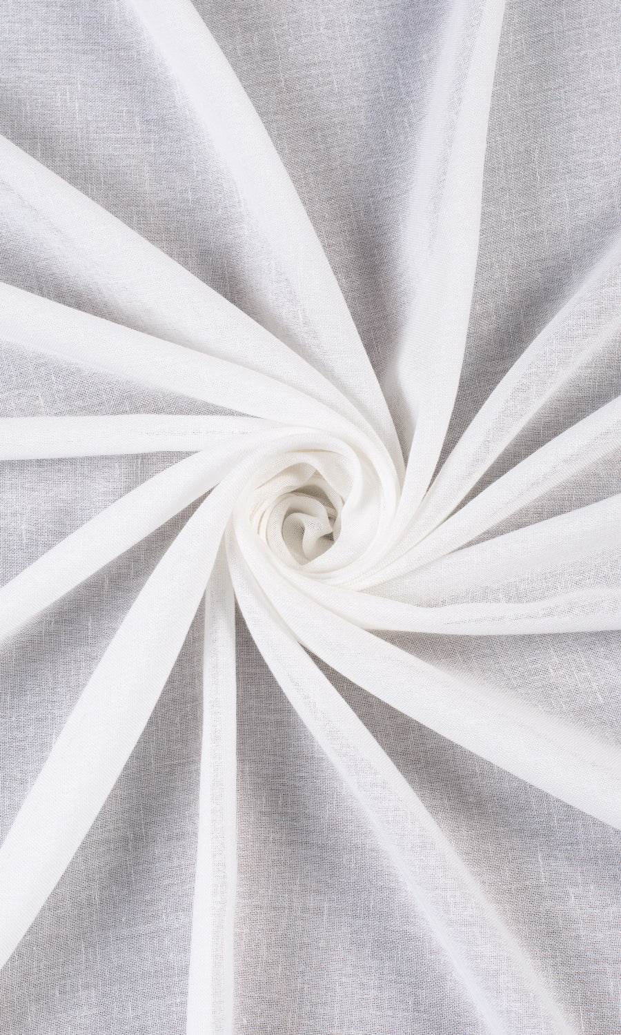 Plain Sheer Window Treatments Fabric By the Metre (White)