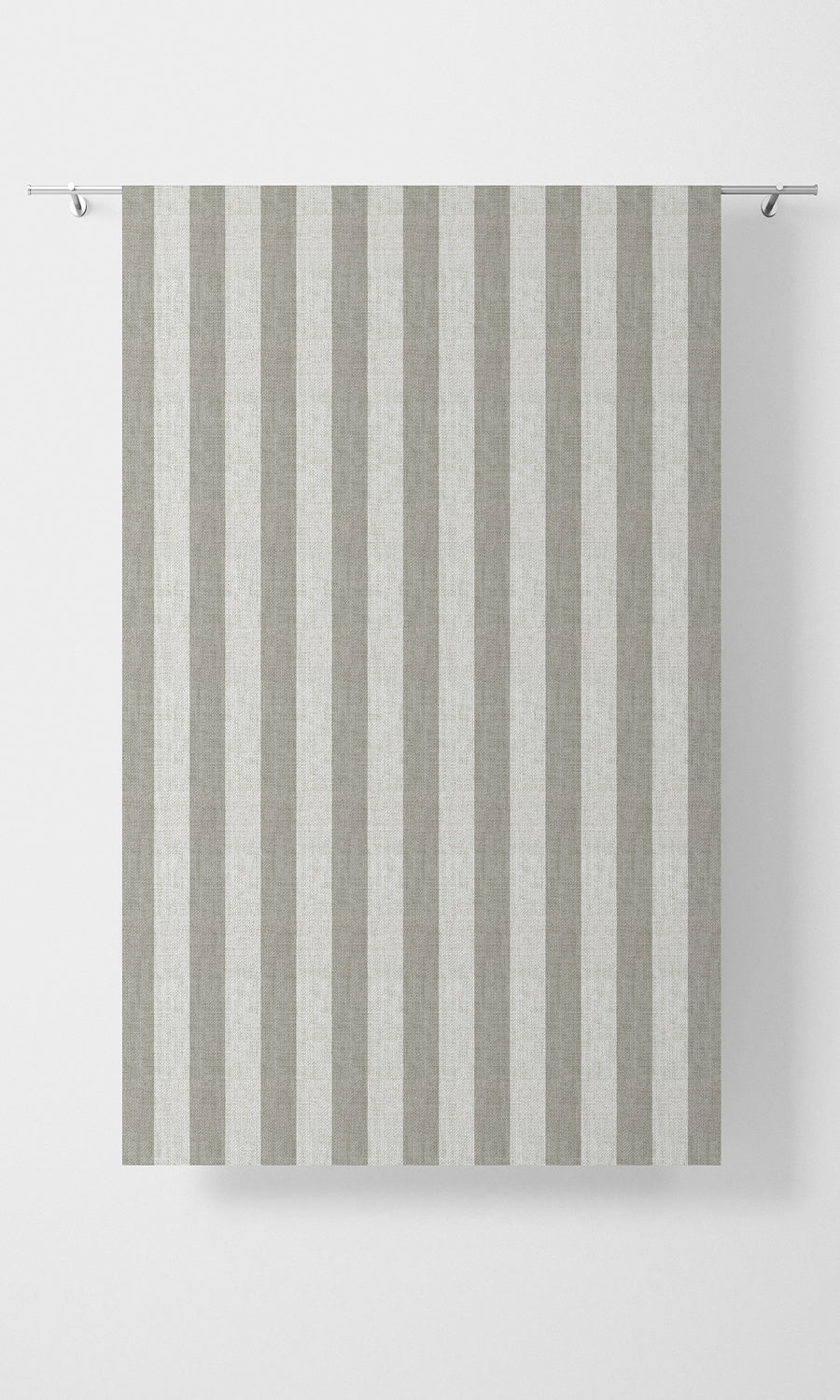 Modern Striped Home Textile Fabric Material Sample (Grey/ White)