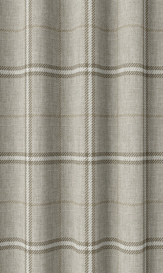 Striped Home Décor Fabric By the Metre (Warm Grey/ Beige)