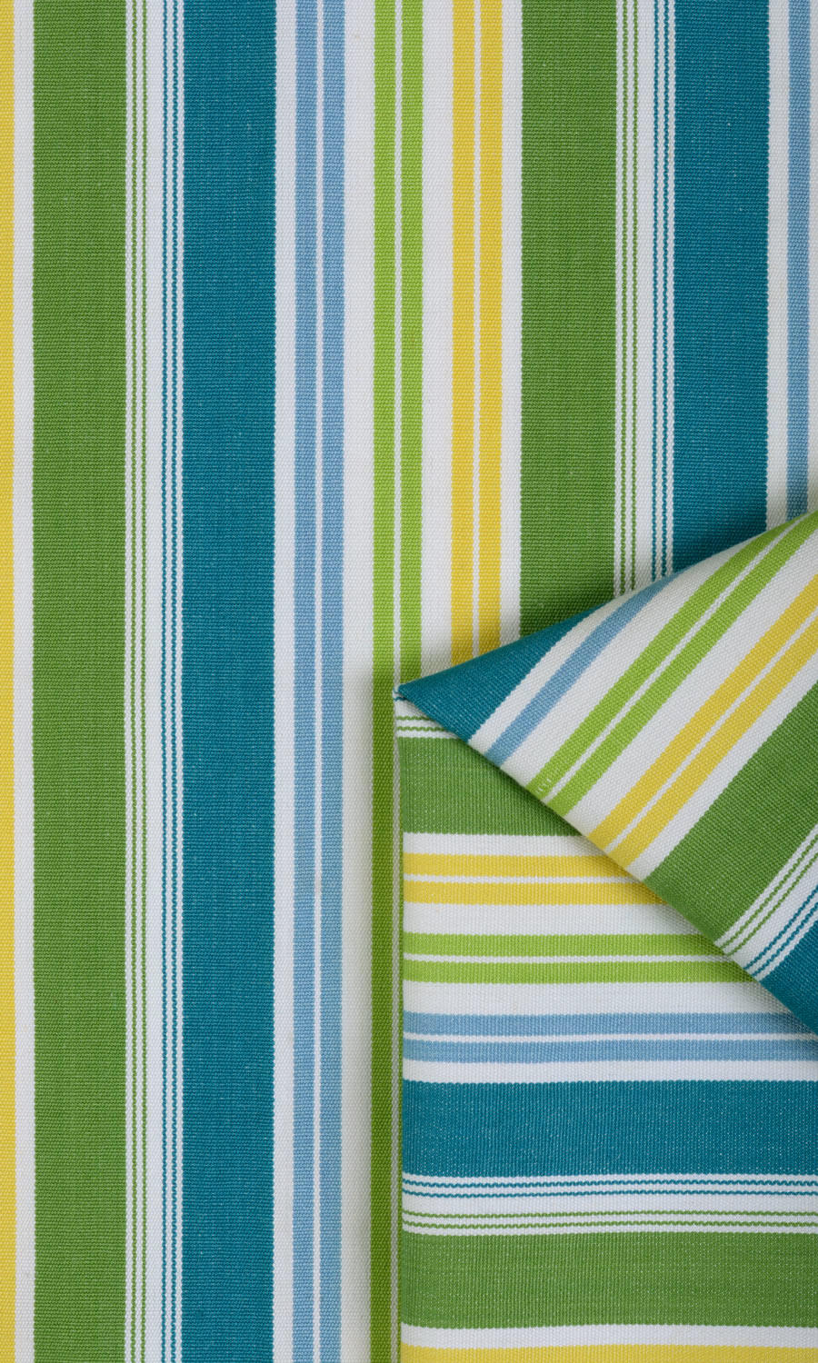 Cotton Window Treatments Fabric Sample (Blue/ Green/ Yellow)