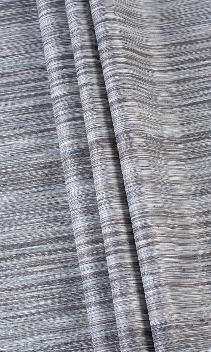 Textured Window Treatments Fabric By the Metre (Charcoal Gray/ Black)