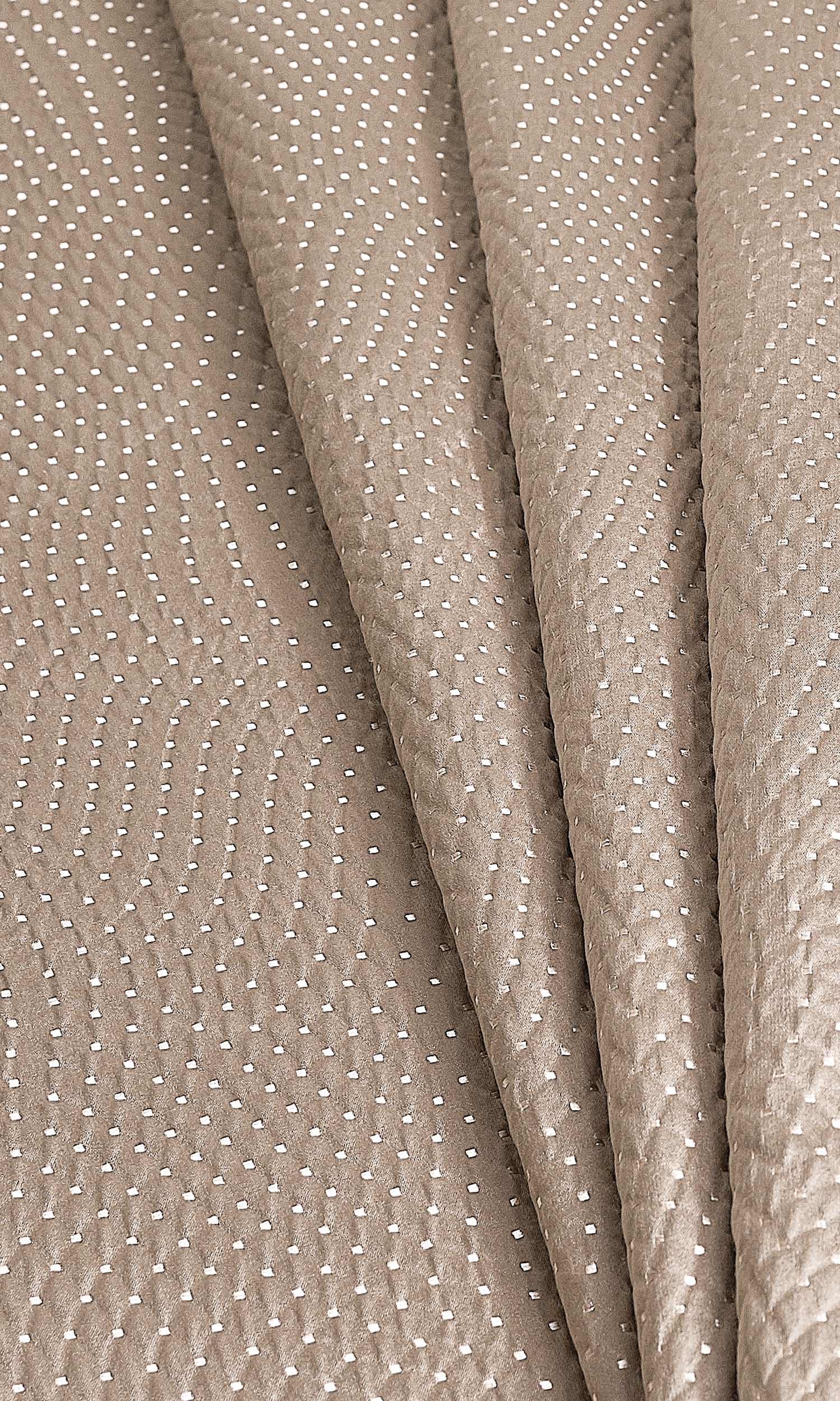 Silk-Blend Home Décor Fabric By the Metre (Caramel Brown)