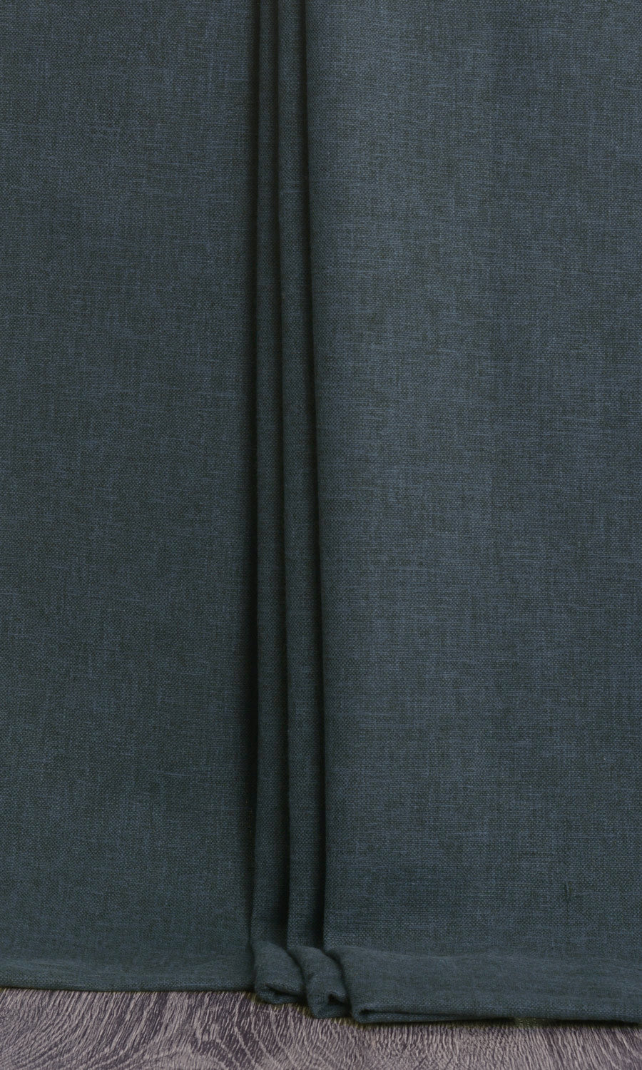 Linen-Blend Home Textile Fabric Material By the Metre (Deep Teal Blue)