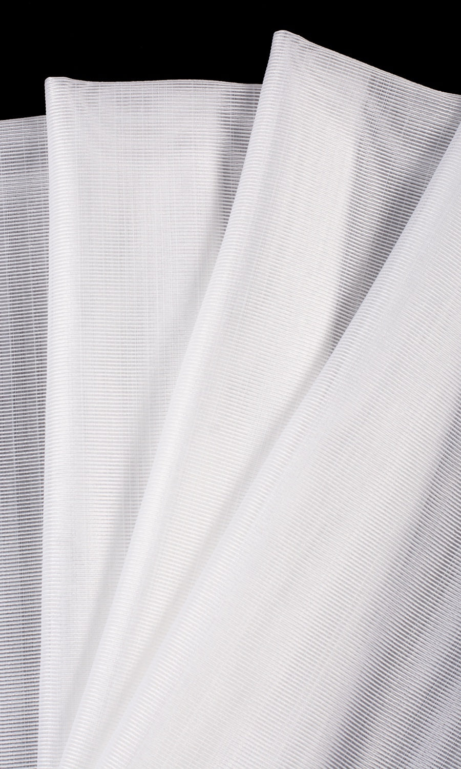 Textured Sheer Fabric Sample for Curtains & Drapes (White)