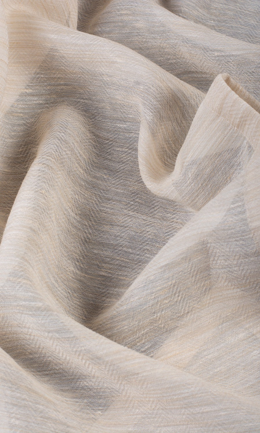 Sheer Fabric Material By the Metre (Pale Beige)