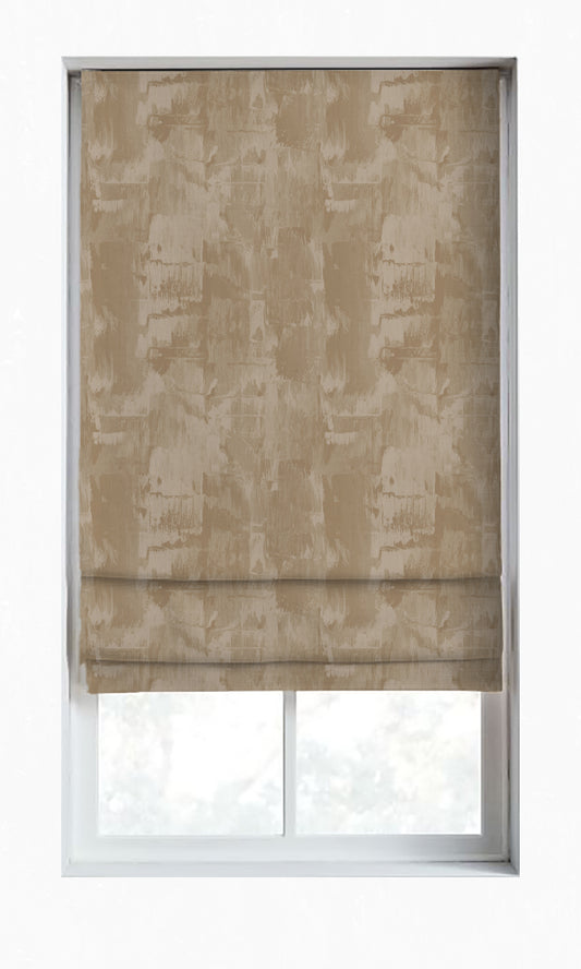 Modern Striped Drapery (Brown/ Beige)
