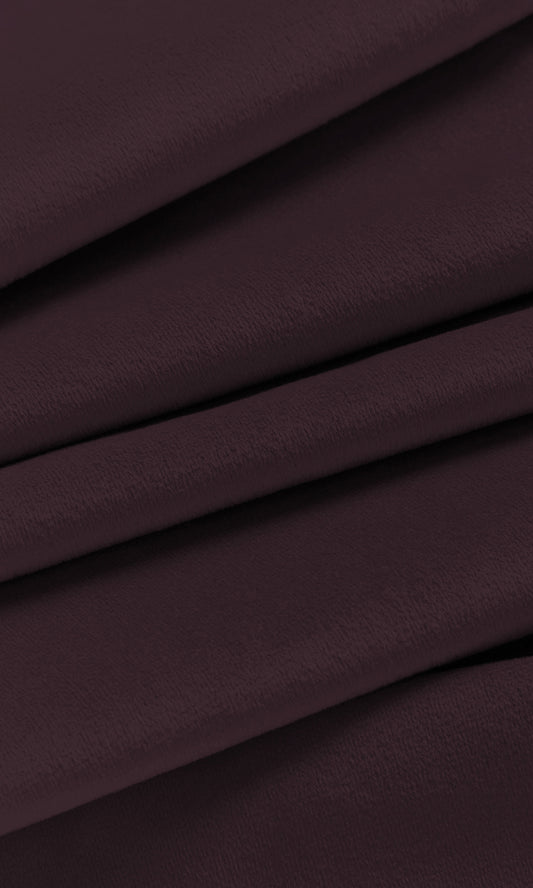 Velvet Curtain Panels (Wine/ Deep Purple)