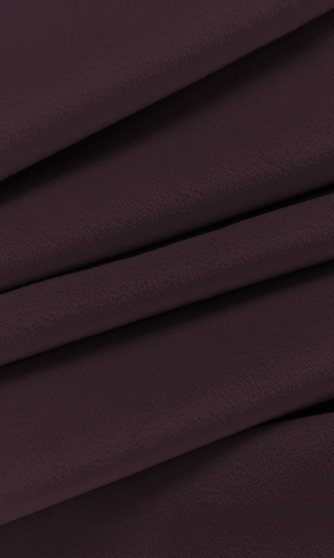Velvet Home Décor Fabric By the Metre (Wine/ Deep Purple)