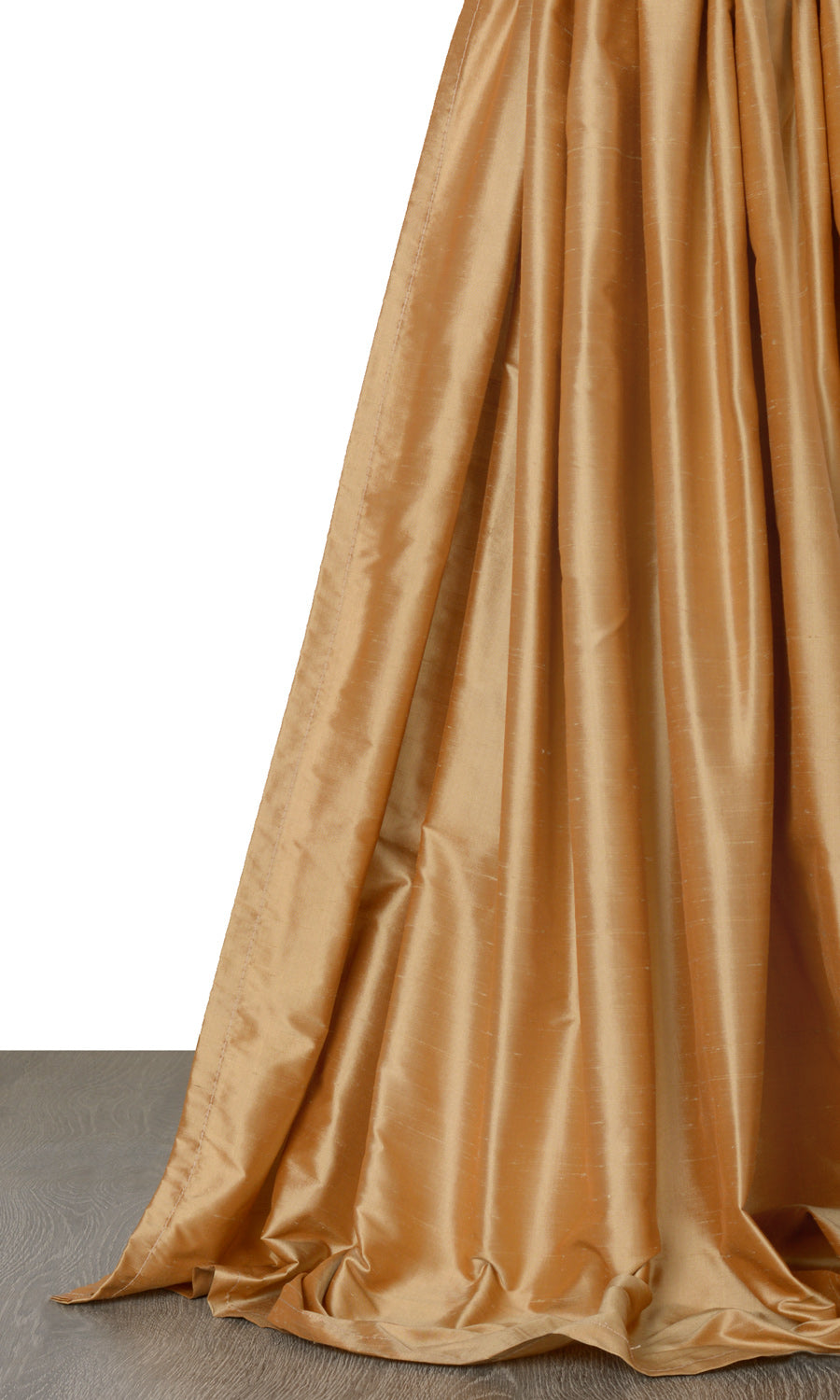 Shantung Silk Window Treatments Fabric By the Metre (Mustard Gold)