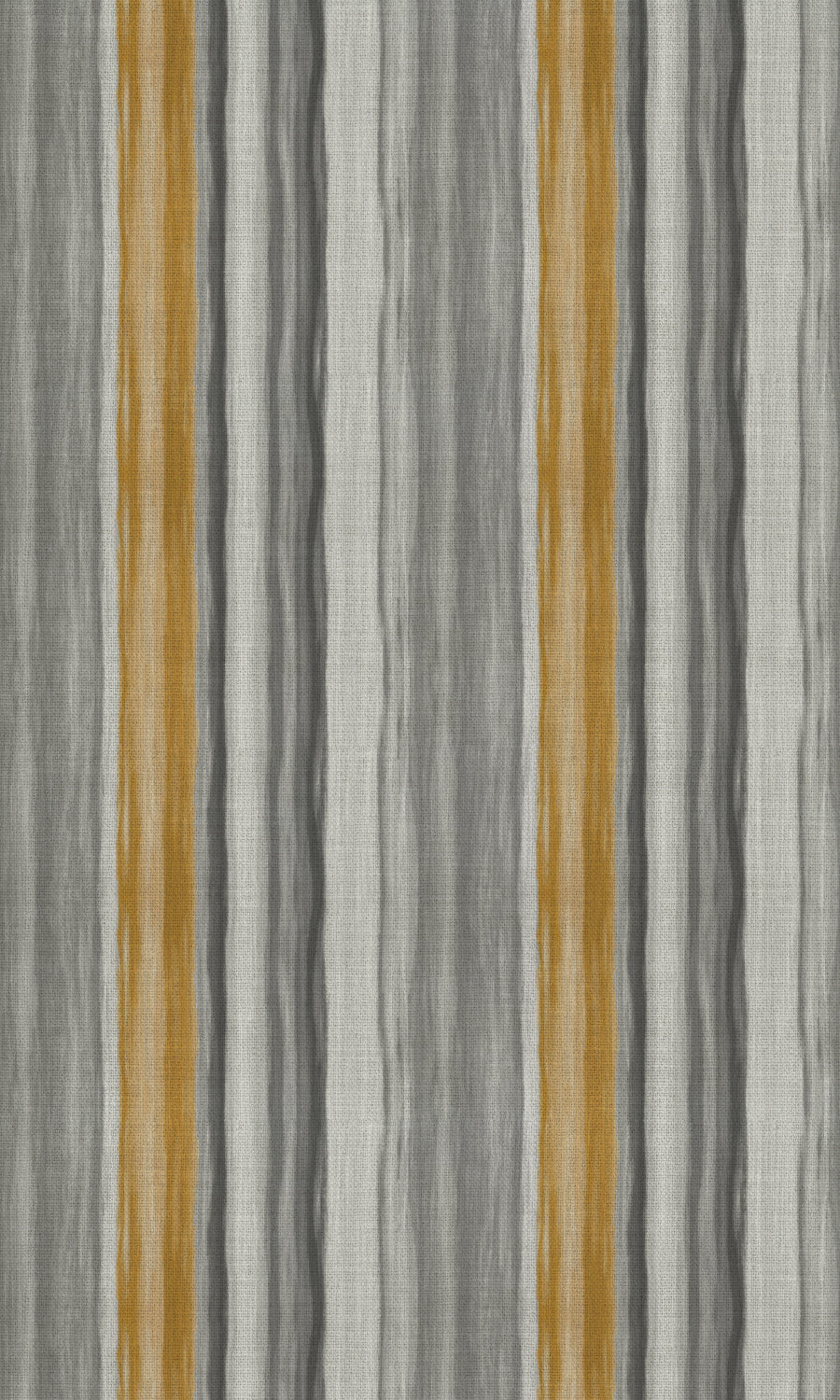 Modern Striped Free Fabric Material Sample (Grey/ Yellow)