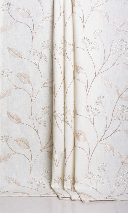 Floral Patterned Window Drapery