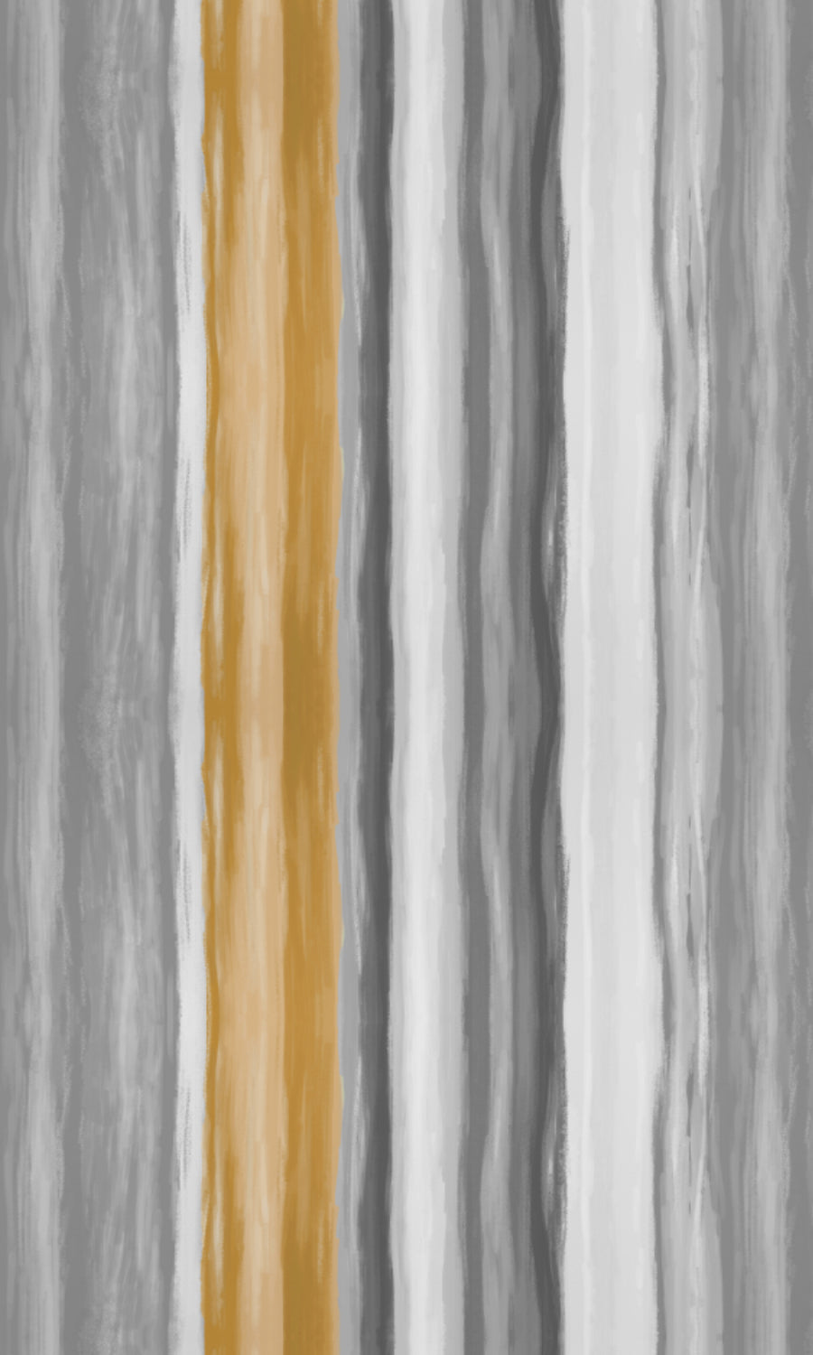 Dimout Striped Home Textile Fabric Material By the Metre (Grey/ Mustard Yellow)