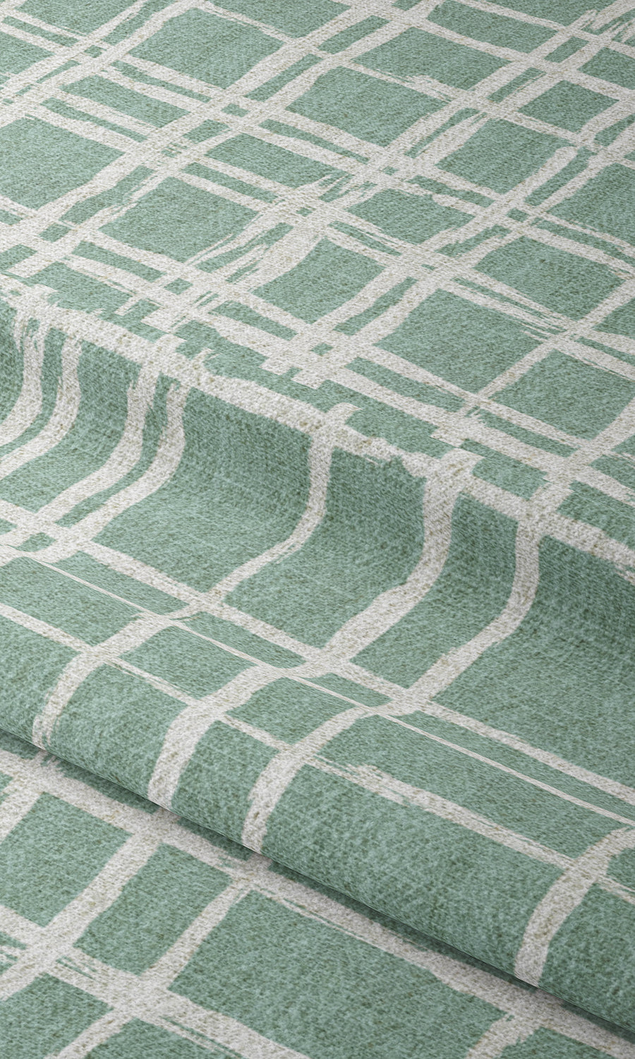 Abstract Print Window Treatments Fabric Sample (Duck Egg Blue/ White)
