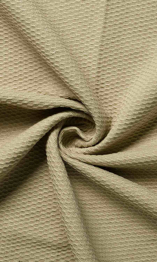 Beige Green Custom Cotton Curtains Image