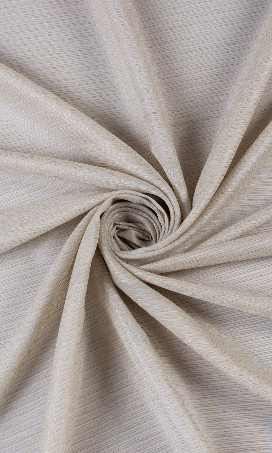 Striped Sheer Window Treatments Fabric Sample (Sand Beige)