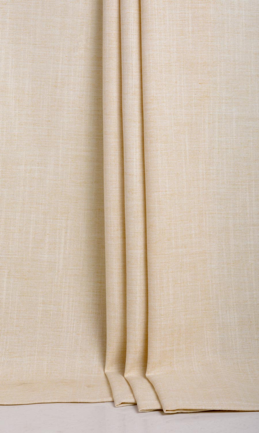 Plain Linen Texture Fabric Material By the Metre (Pale Beige)
