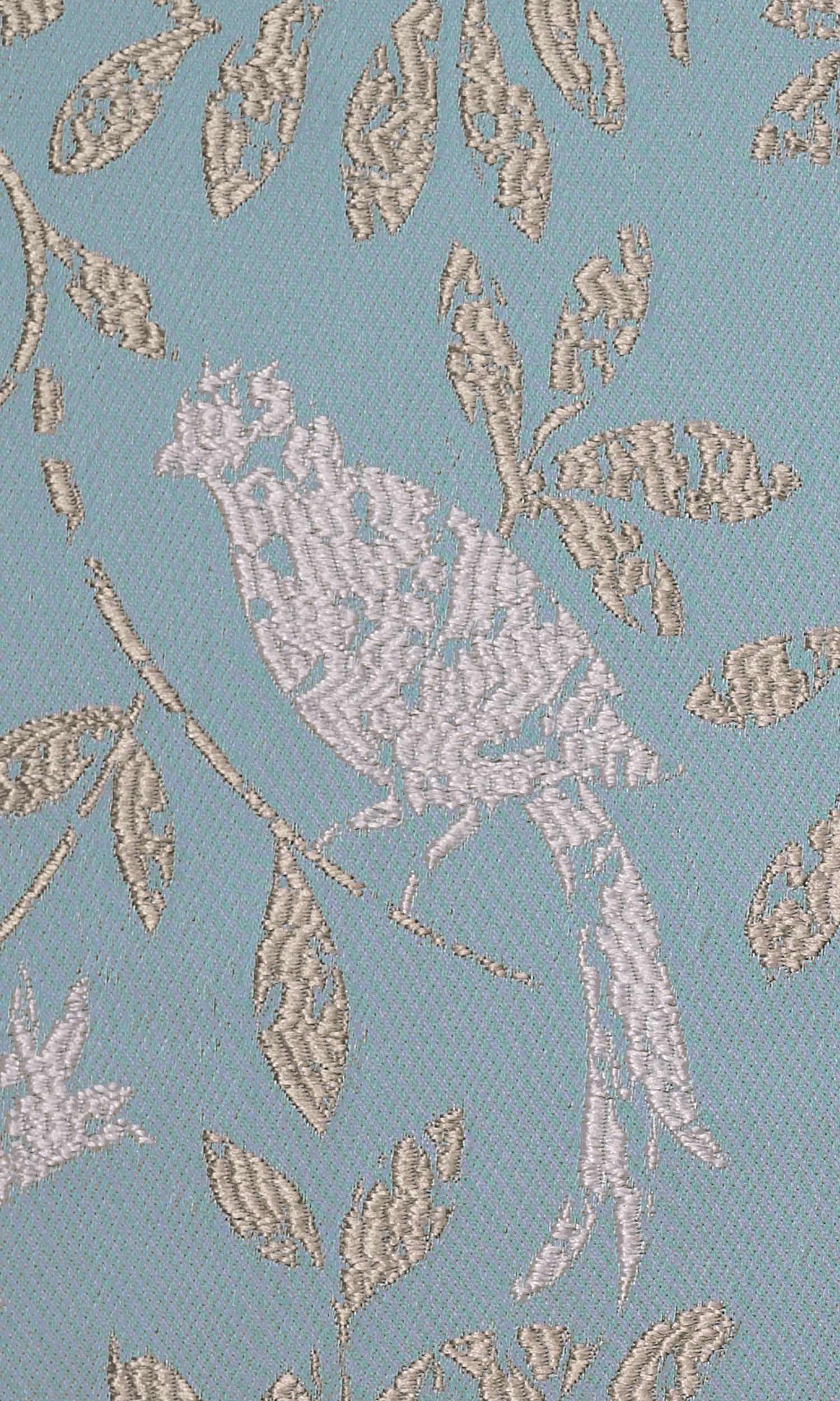 French Country  Home Textile Fabric Material Sample (Blue)