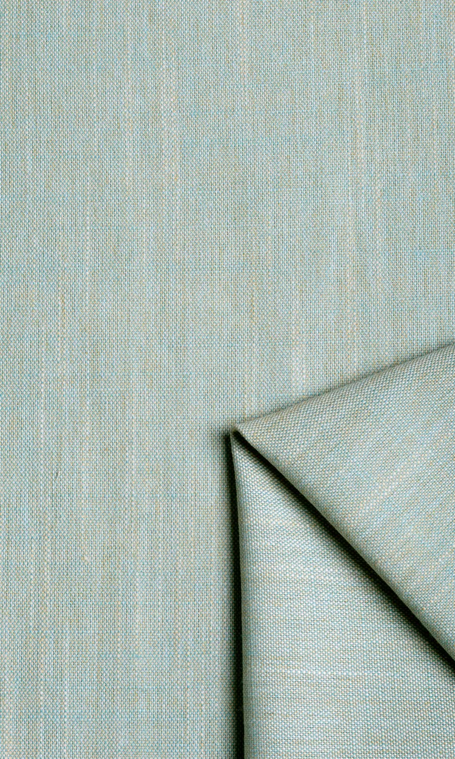 Plain Linen Texture Fabric Material By the Metre (Pale Blue/ Green)