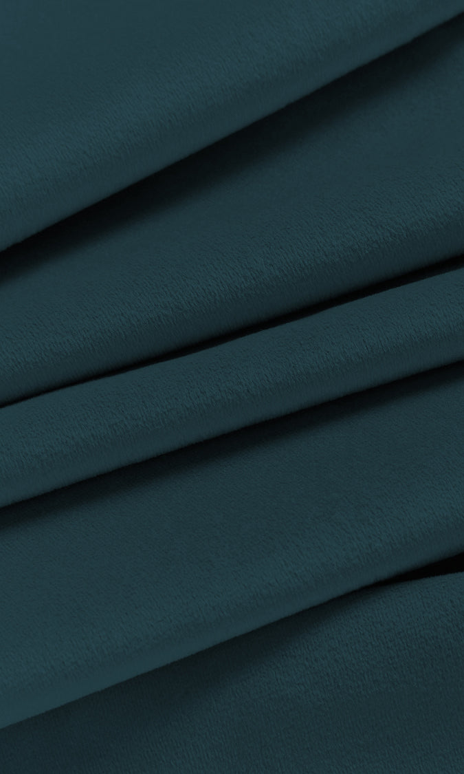Velvet Home Décor Fabric By the Metre (Deep Blue)