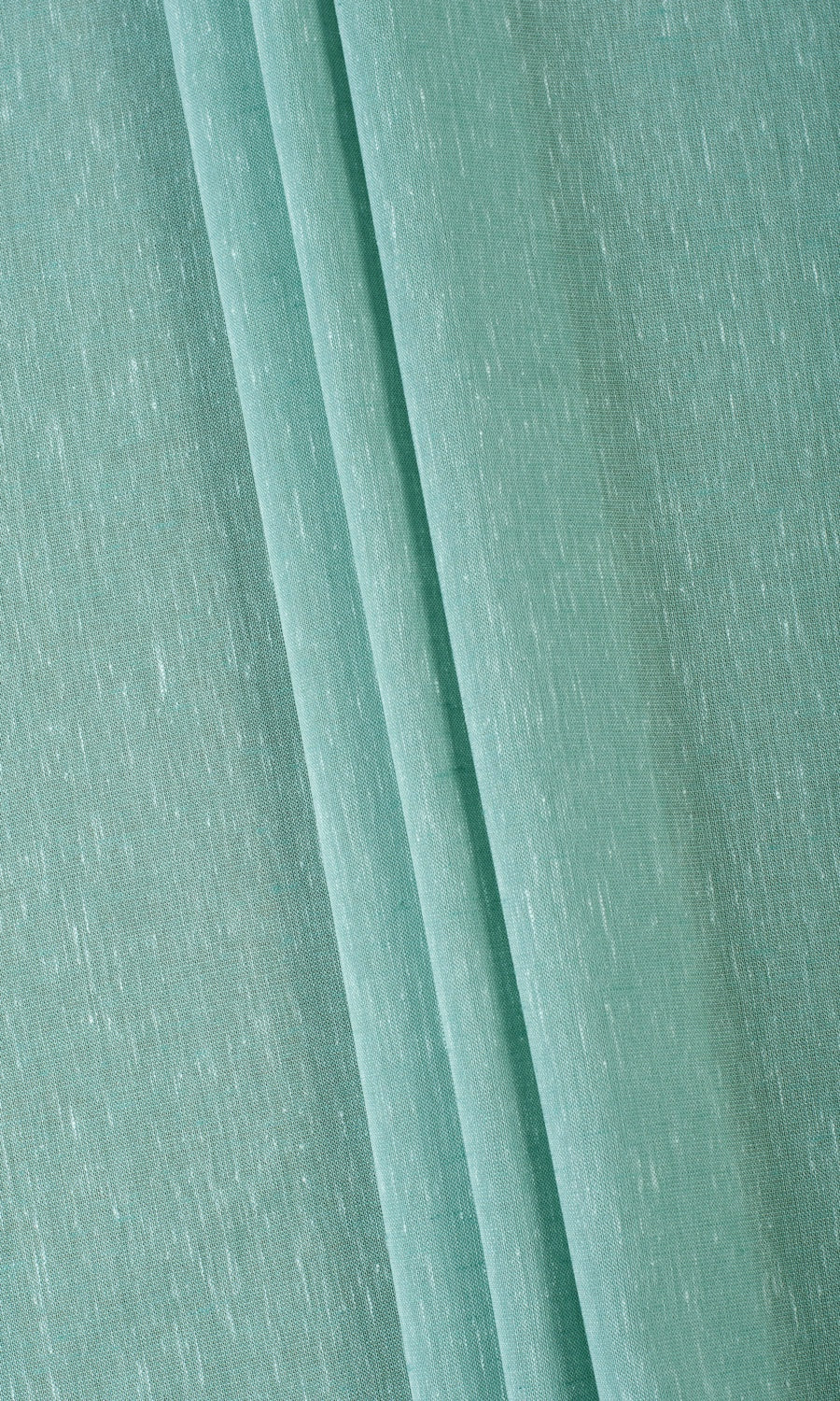 Plain Sheer Home Textile Fabric Material By the Metre (Cyan Green)