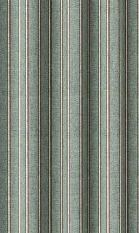 Striped Home Décor Fabric Sample (Duck Egg Blue)