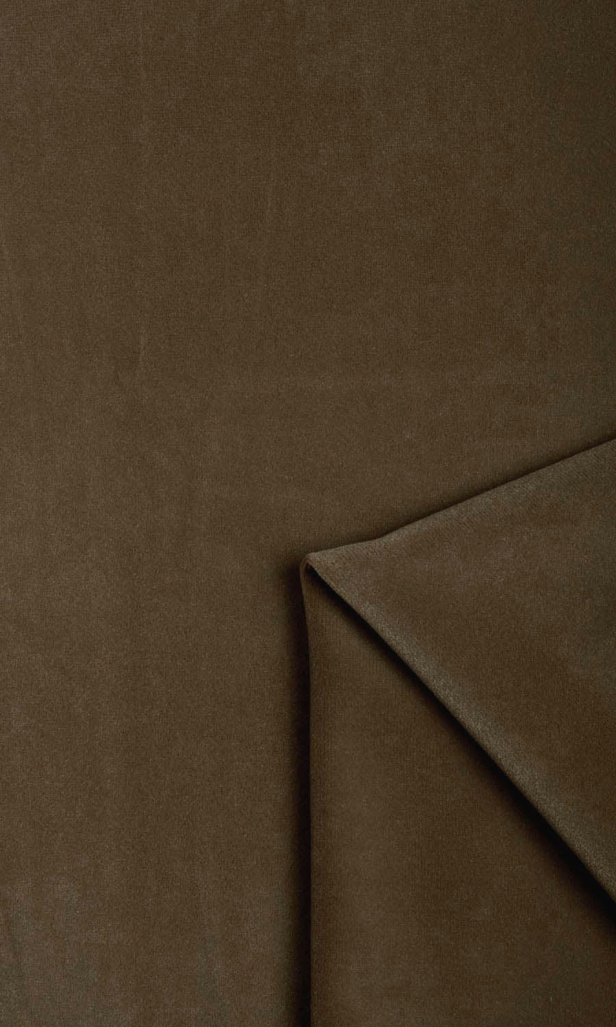 Velvet Window Treatments Fabric By the Metre (Mocha Brown)